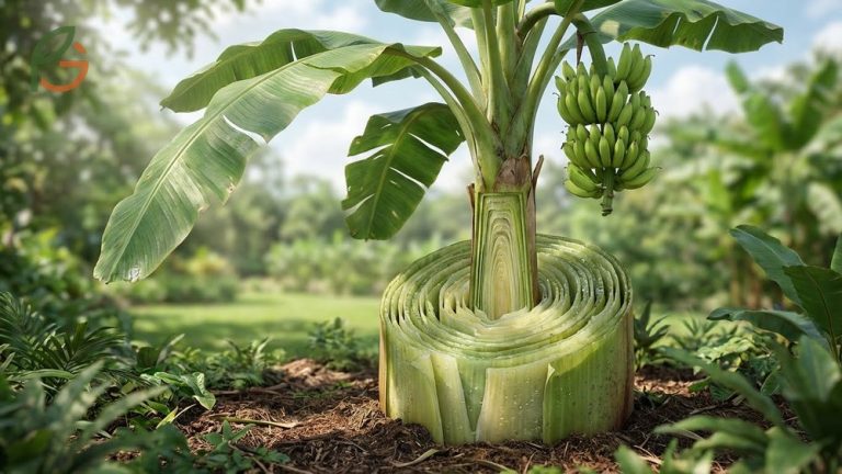Do bananas grow on trees clarified as they grow on giant herbaceous plants with pseudostems not woody trunks.