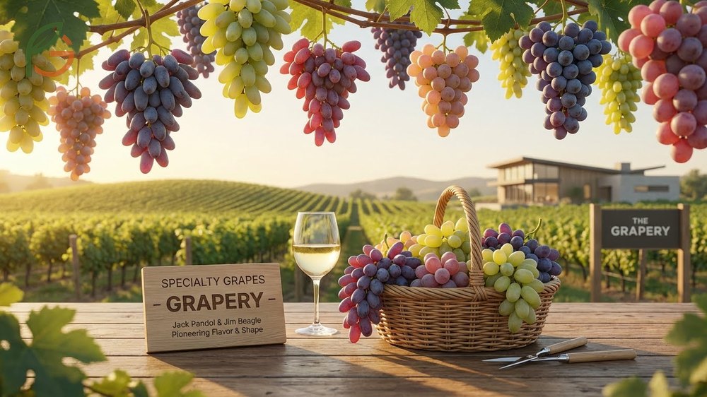 Specialty grape varieties like Cotton Candy and Moon Drops offering unique shapes and distinct flavor profiles.
