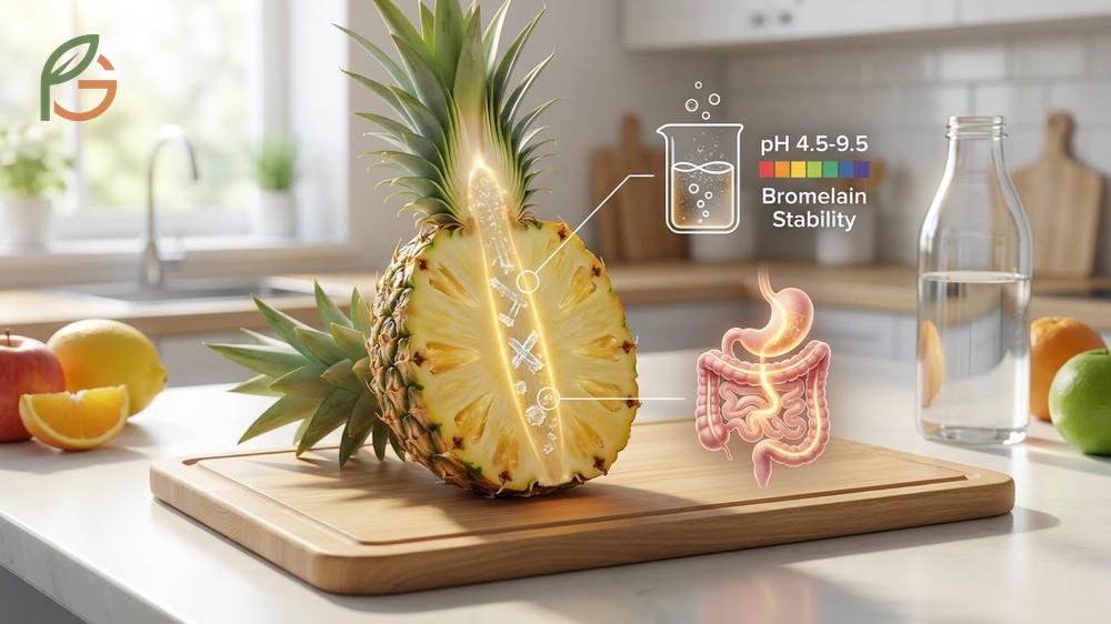 Core bromelain content is significantly higher than in the fruit flesh making it a natural supplement.