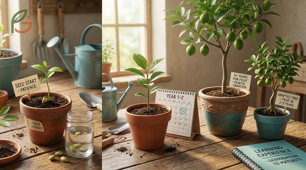 How to grow a lime tree from seed requires cleaning fresh seeds and maintaining soil moisture at 70 degrees for germination in 2 weeks.