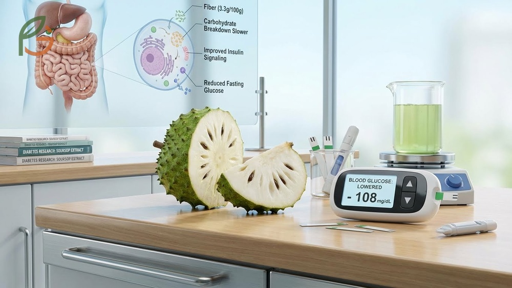 Is soursop good for diabetes chart showing 40 percent reduction in blood sugar spikes when paired with protein sources.