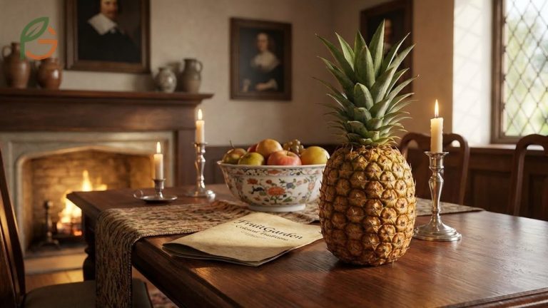Pineapple Symbol Of Hospitality representing welcome and warmth during colonial gatherings and modern home decor.