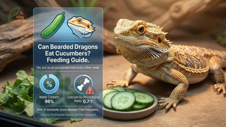 Can bearded dragons eat cucumbers safely as an occasional treat containing 96% water and essential vitamins.