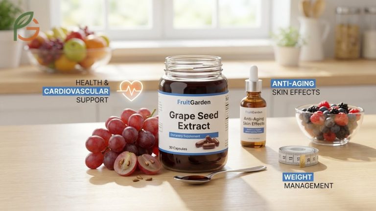 Grape seed extract health benefits improve blood pressure and cholesterol management in clinical trials.