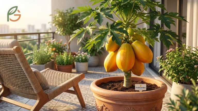 Growing papaya in pots using dwarf varieties allows for fresh fruit harvesting in small spaces.