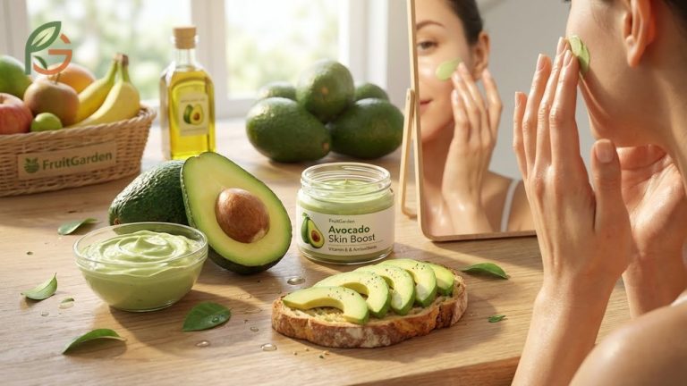 Avocado benefits for skin science-backed guide detailing improvements in elasticity and firmness from daily consumption.