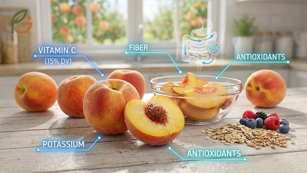 Are peaches good for you grown at home offering higher vitamin C and better flavor than store bought varieties.