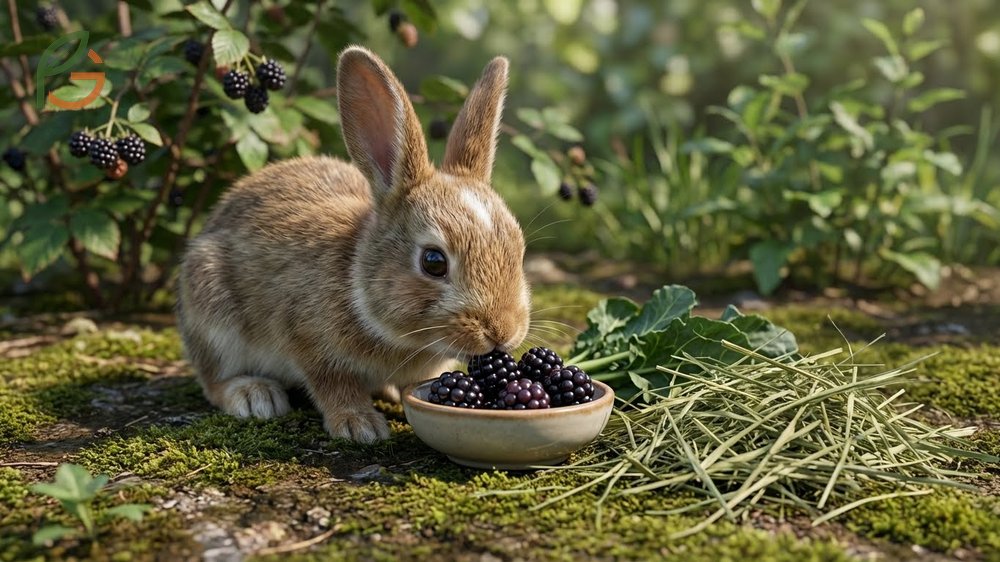 Can rabbits eat blackberries with fiber and antioxidants while limiting sugar intake for digestive health.