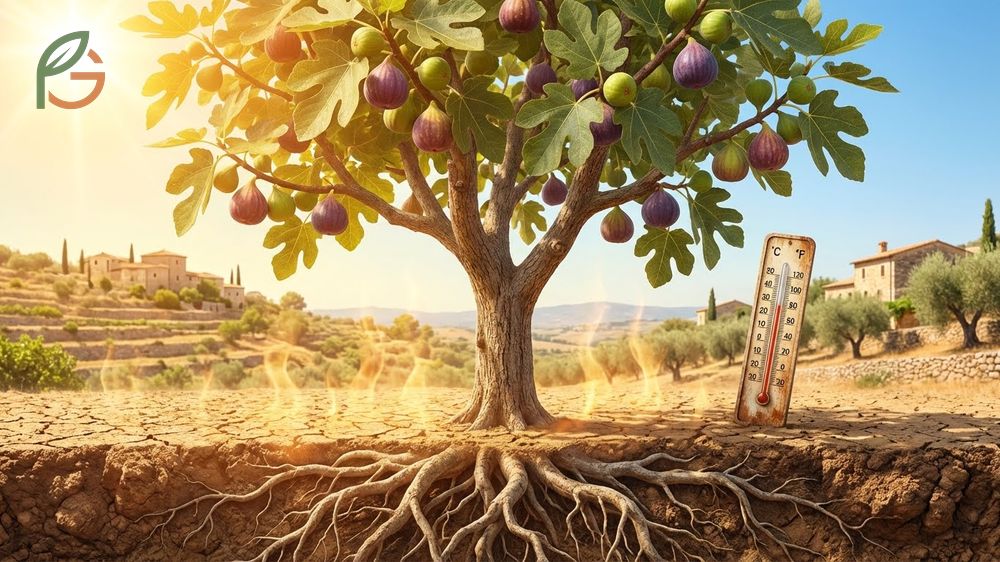 Climate for fig trees requiring at least 180 frost-free days and hot dry summers for sugar development.