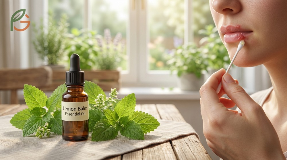 Lemon balm essential oil applied to cold sores demonstrating a 64 percent response rate in clinical healing trials.