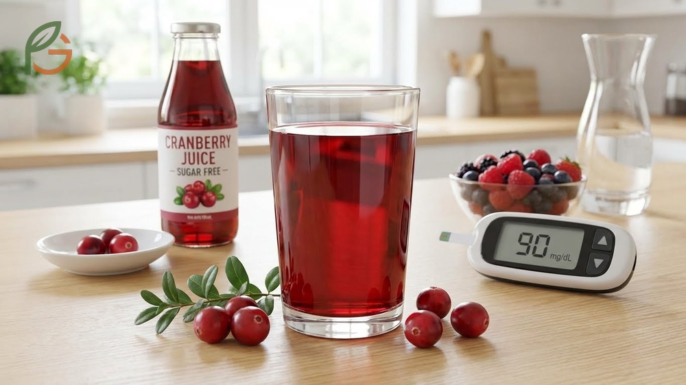Sugar free cranberry juice maintains bioactive compounds while eliminating blood sugar spikes for better health.