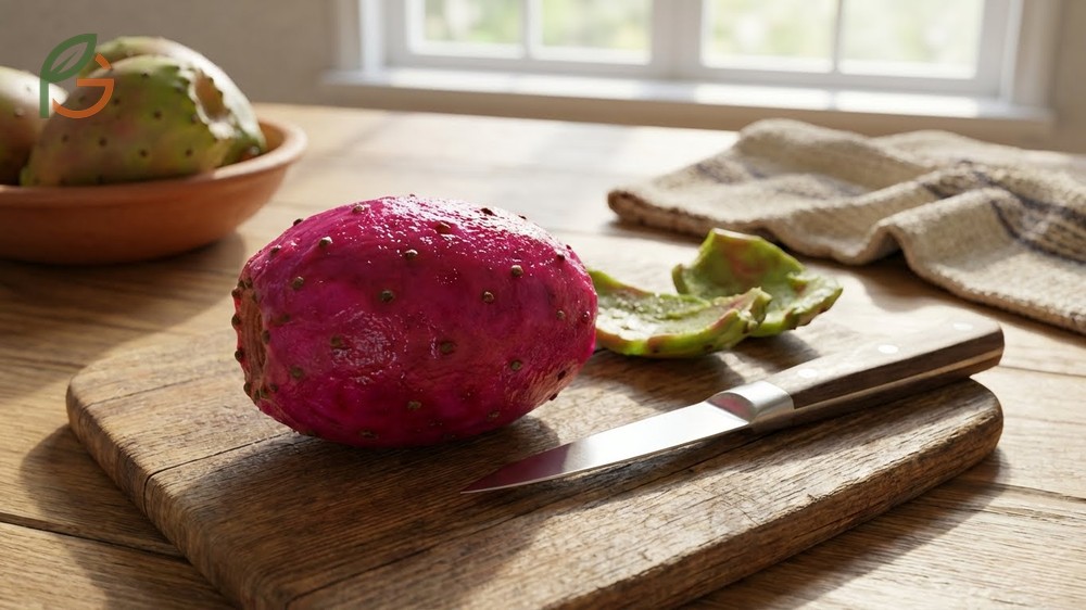 Eating whole fruit methods allowing seeds to slide down the throat for a natural experience.