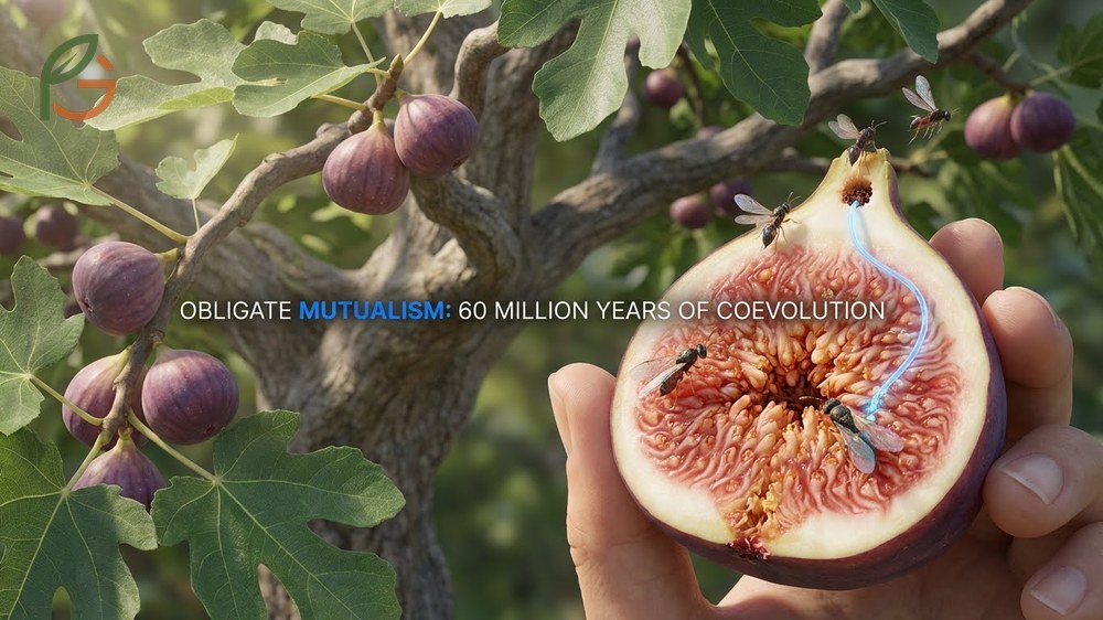 The relationship between fig trees and wasps evolved over 60 million years with species-specific pollinators for each Ficus type.