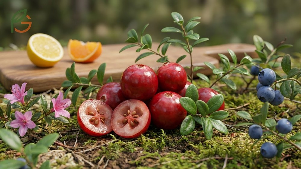 Is cranberry a berry botanically classified in the Vaccinium genus alongside blueberries and lingonberries.