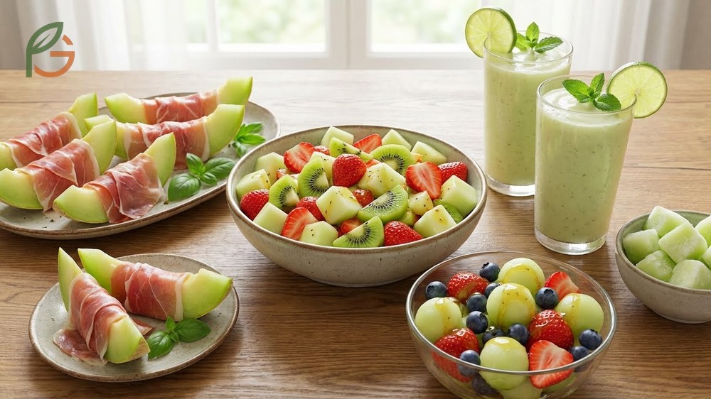 Serving ideas for honeydew include pairing cubes with prosciutto or blending frozen chunks into smoothies.