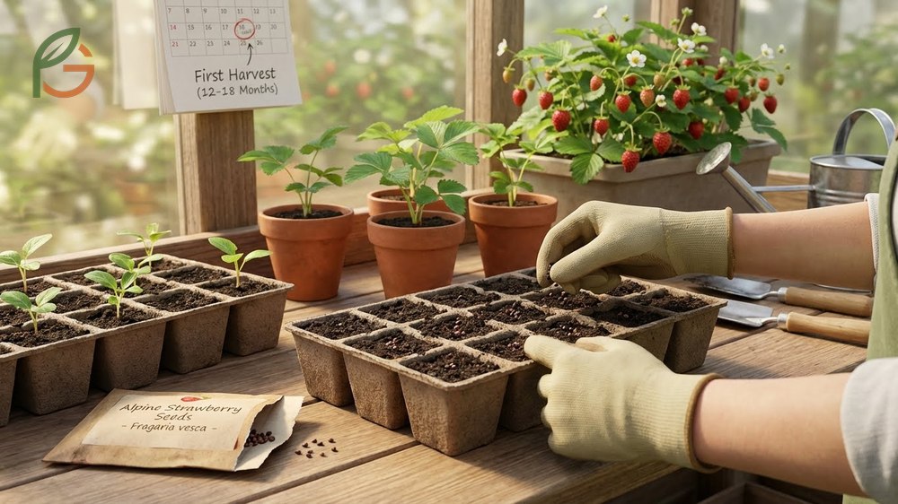 Growing strawberries from seed offers access to rare alpine varieties and costs significantly less than purchasing transplants.