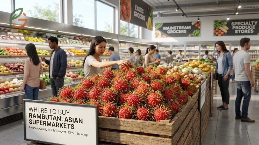 Where to buy rambutan at Asian markets and mainstream grocers with specific tips on freshness.