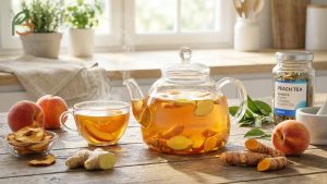 Benefits of Peach Tea: Ginger, Turmeric, and Weight Loss