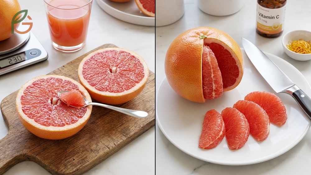 How to cut a grapefruit into halves for breakfast takes about two minutes and requires minimal knife skills.