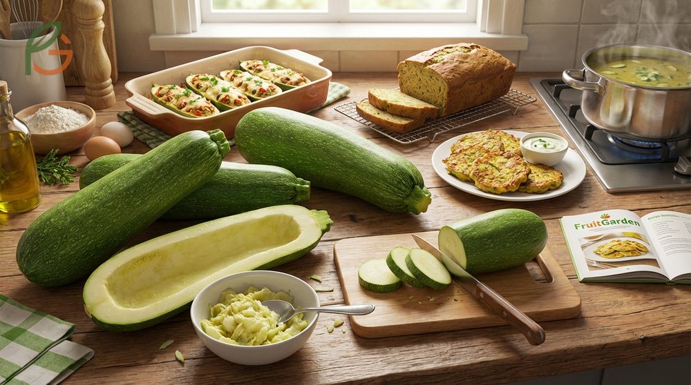 What to do with large zucchini involves removing seeds and using the flesh for stuffed boats or baking recipes.
