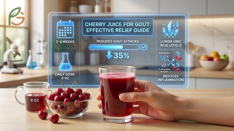 Cherry juice for gout effectiveness guide detailing dosage and inflammation reduction for joint pain relief.
