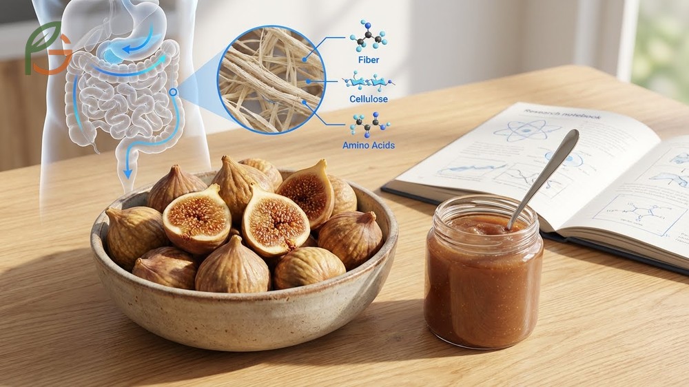Dried figs for constipation relief using high fiber content to improve bowel movement frequency.