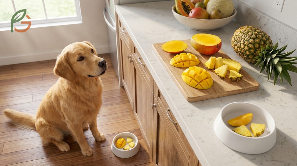 Exotic fruits dogs can eat include mango and pineapple in moderation while avoiding toxic options like star fruit.