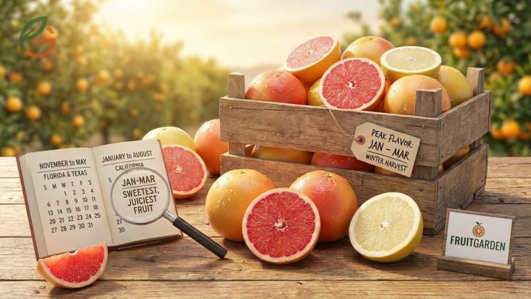 Grapefruit season availability in Florida Texas and California providing fresh citrus nearly year round for consumers.