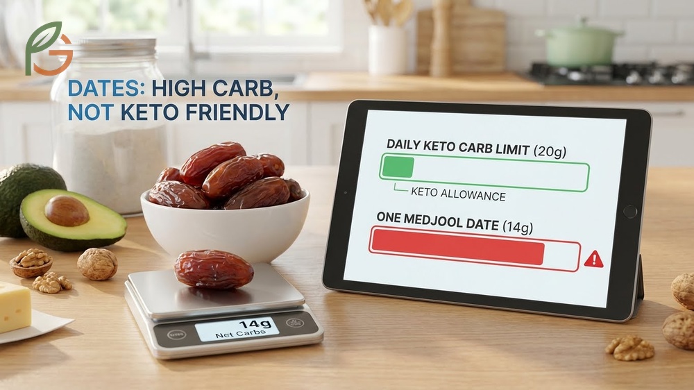 Are dates keto friendly discussion explaining why high carb density makes them incompatible with strict ketogenic diets.