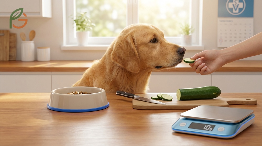 Feeding dogs zucchini requires portion control where treats stay under 10 percent of total daily calorie intake.