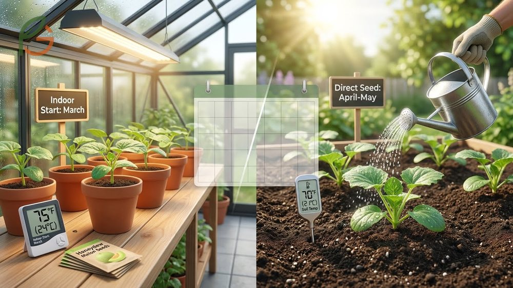 How to plant honeydew melon seeds indoors or directly outdoors depending on your local climate zone.