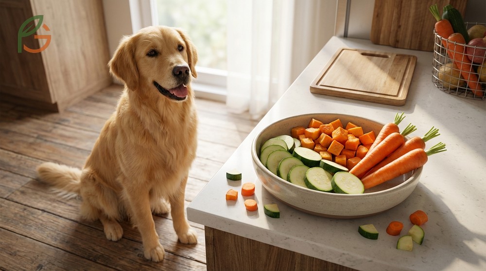 Safe vegetables dogs can eat include carrots and green beans served plain to avoid digestive issues or toxicity.