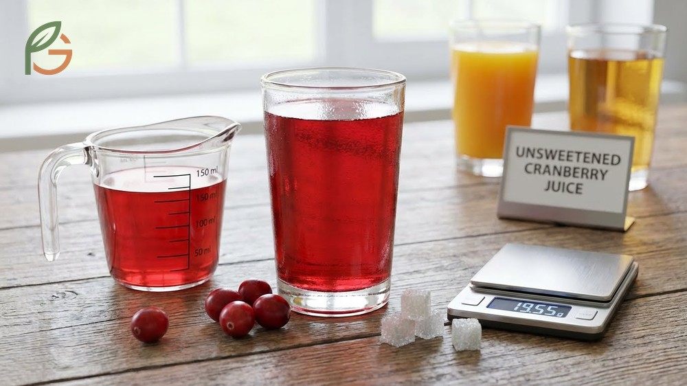 Carbs in cranberry juice are lower in unsweetened varieties which have a glycemic index of fifty.