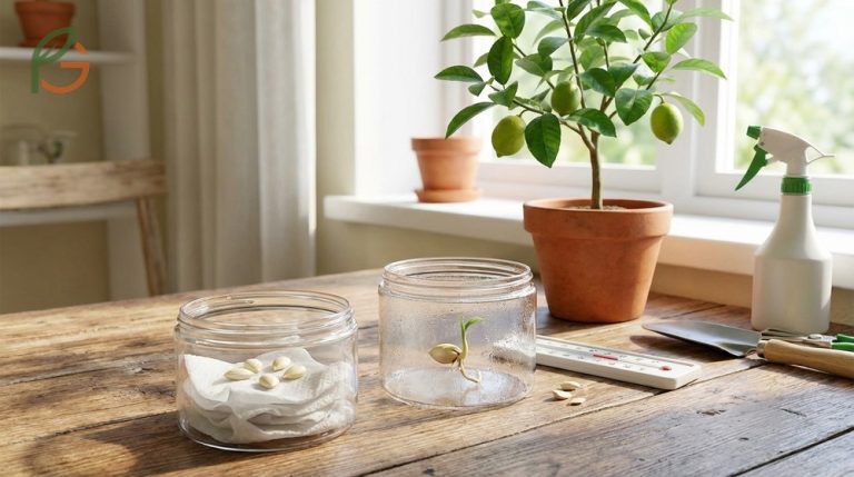 A step-by-step guide to growing a healthy lemon tree from seed with high germination success rates.