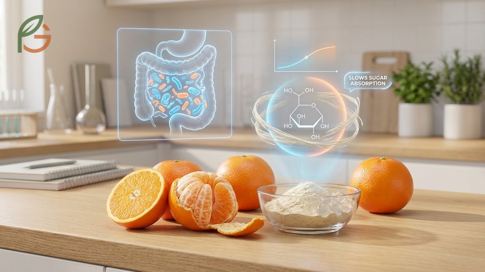 Clementine nutrition facts demonstrate that 1.26g of fiber helps slow sugar absorption for stable energy levels.