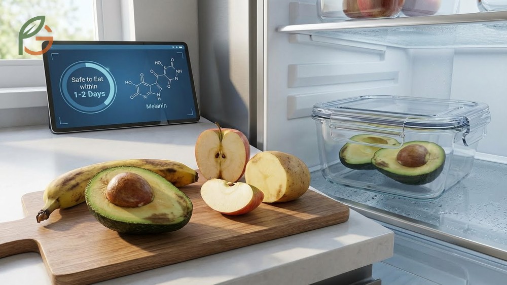 Is brown avocado safe to eat facts confirming retained nutrients and fiber in oxidized fruit flesh.