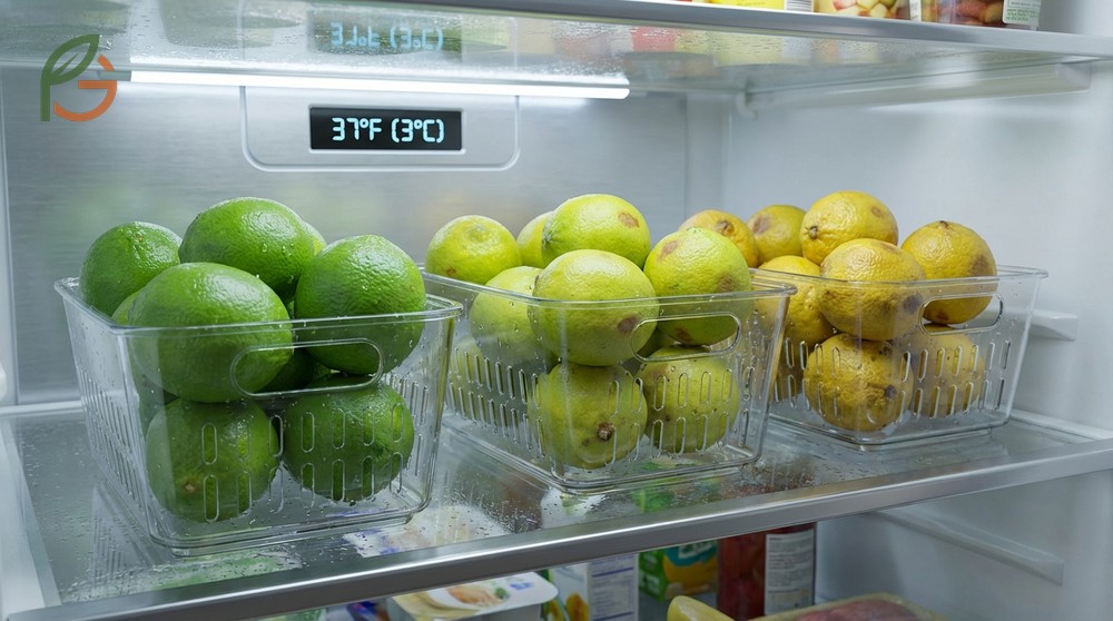 Refrigerate limes duration of 6-8 weeks under optimal conditions before the peel turns yellow.