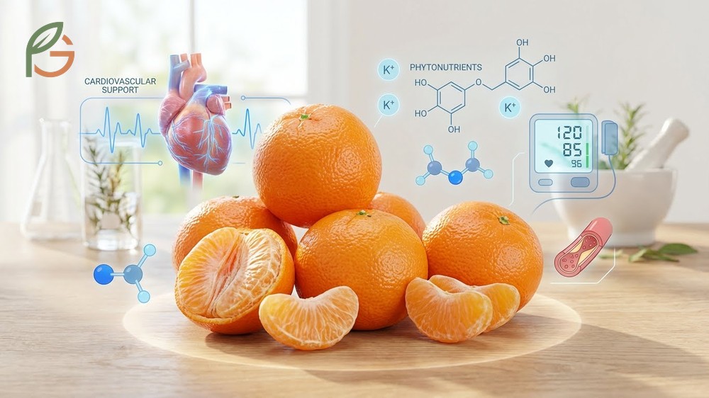 Clementine nutrition facts identify 131mg of potassium and antioxidants that support cardiovascular health.