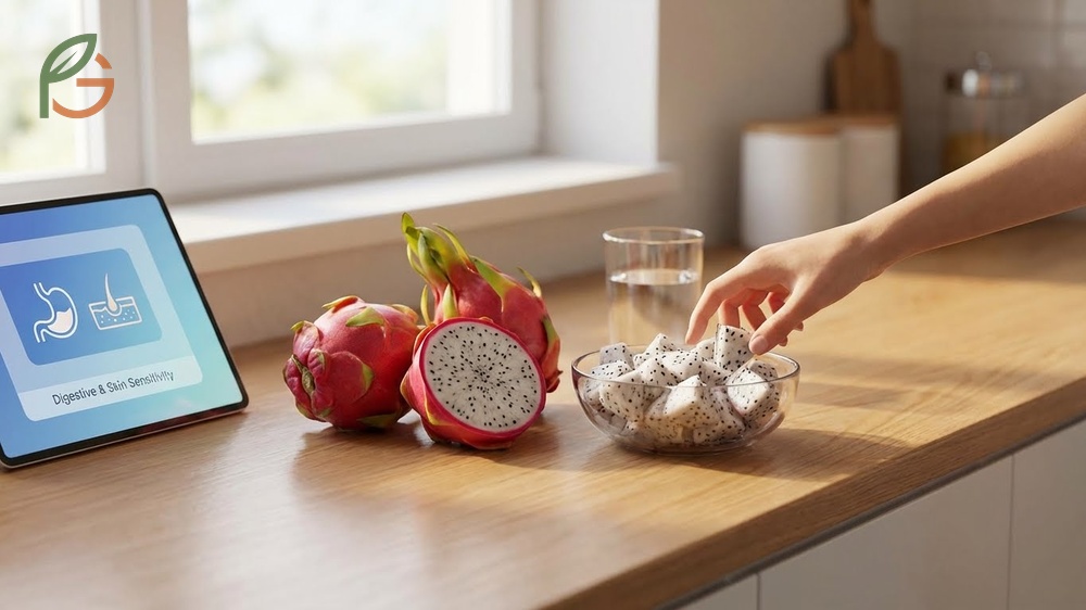 Dragon fruit side effects including mild digestive upset and harmless urine discoloration known as beeturia.