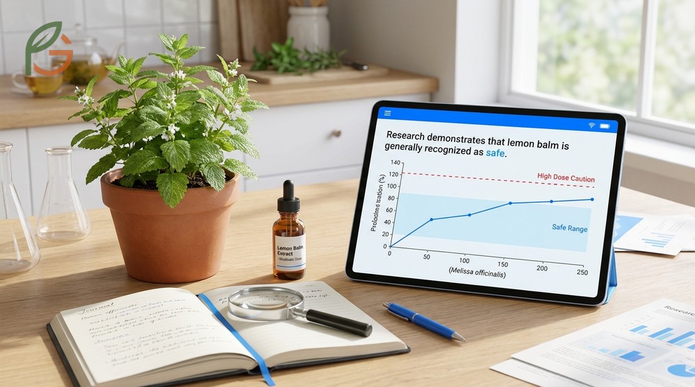 Lemon balm side effects such as nausea and dizziness that may occur with high doses or prolonged use.