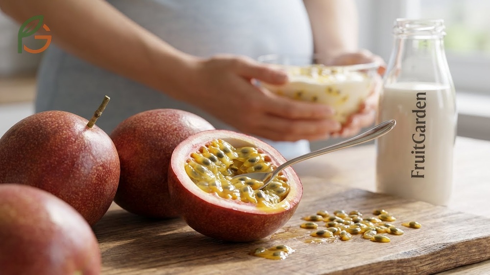 Passion fruit seed edible benefits include safe consumption and high nutritional value with 2g protein per tablespoon.