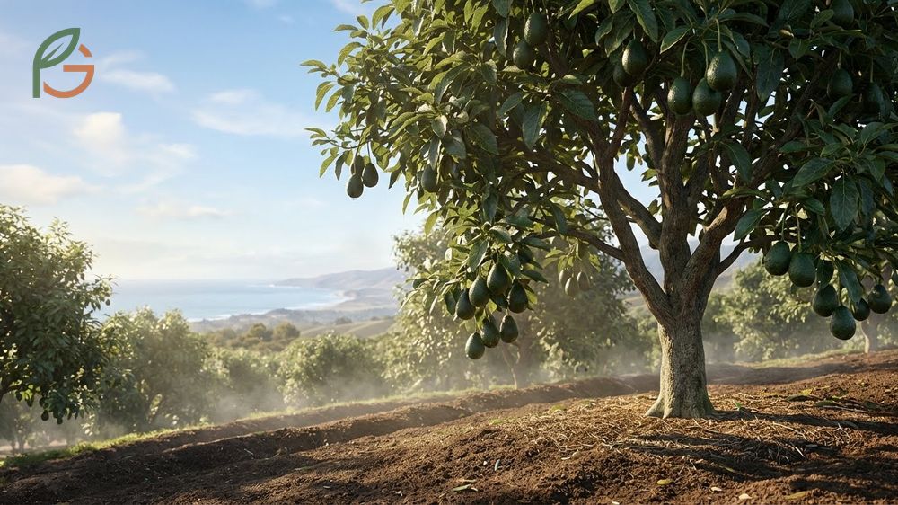 Best climate for avocado trees emphasizing warm temperatures moderate humidity and well-drained soil needs.