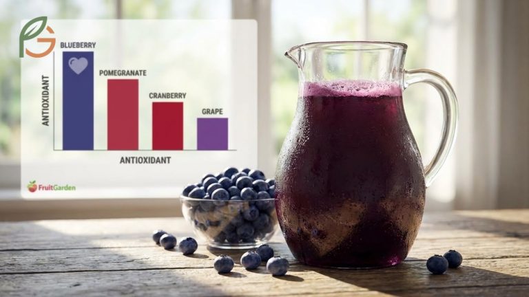 Benefits of blueberry juice overview highlighting high antioxidant capacity and cardiovascular support for daily wellness.