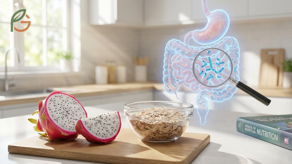 Digestive side effects like bloating and gas caused by high fiber intake from eating too much dragon fruit quickly.