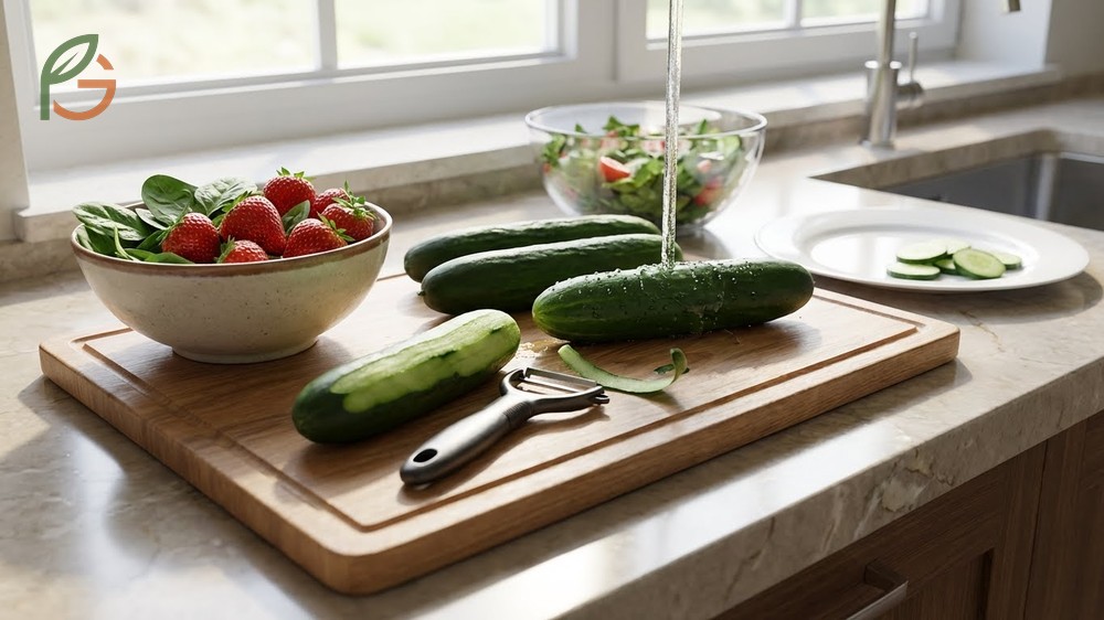 Should you peel cucumbers depends on wax coatings and pesticide concerns versus obtaining maximum nutritional value.