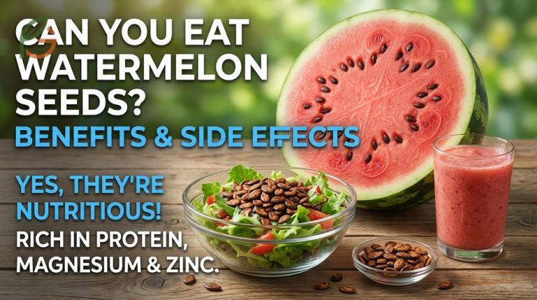 Can you eat watermelon seeds benefits guide highlighting 28-35g of protein and essential minerals.