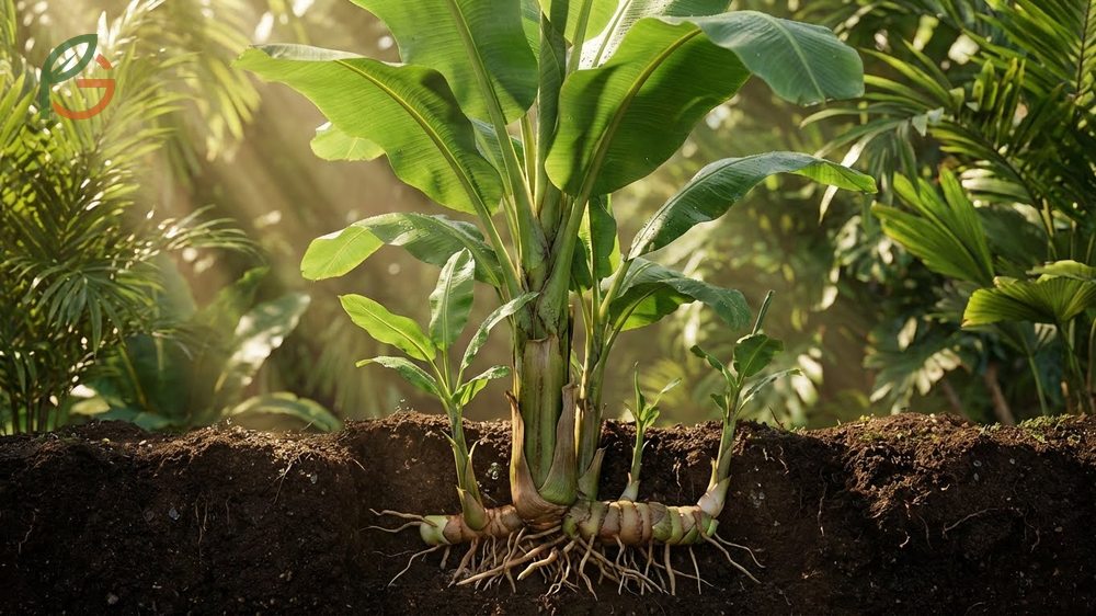 Growing a banana tree requires understanding its herbaceous nature and 15 month lifecycle from rhizome to harvest.