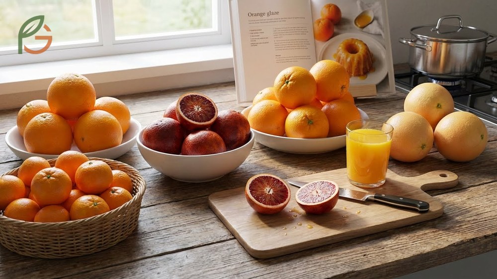 Different types of oranges fall into categories like navel and blood oranges which offer specific culinary uses.
