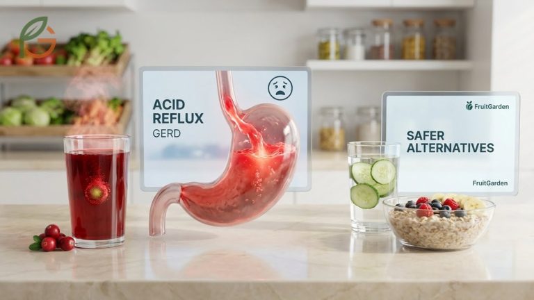 Cranberry juice acid reflux issues arise because the beverage has a very low pH level of roughly 2.3.