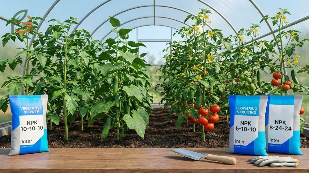 Fertilizer needs for fruiting vegetables include high phosphorus ratios once flowering begins to support fruit development.